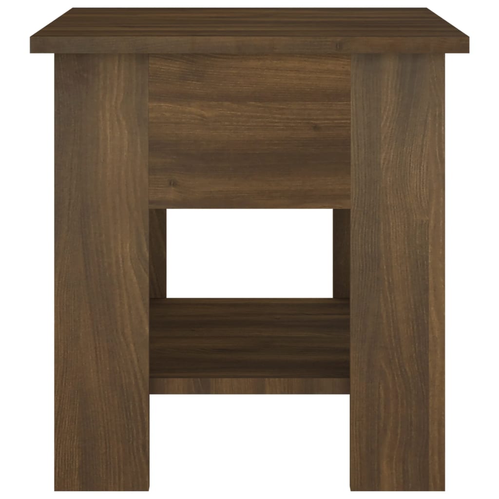 vidaXL Table basse chêne marron 40x40x42 cm bois d'ingénierie