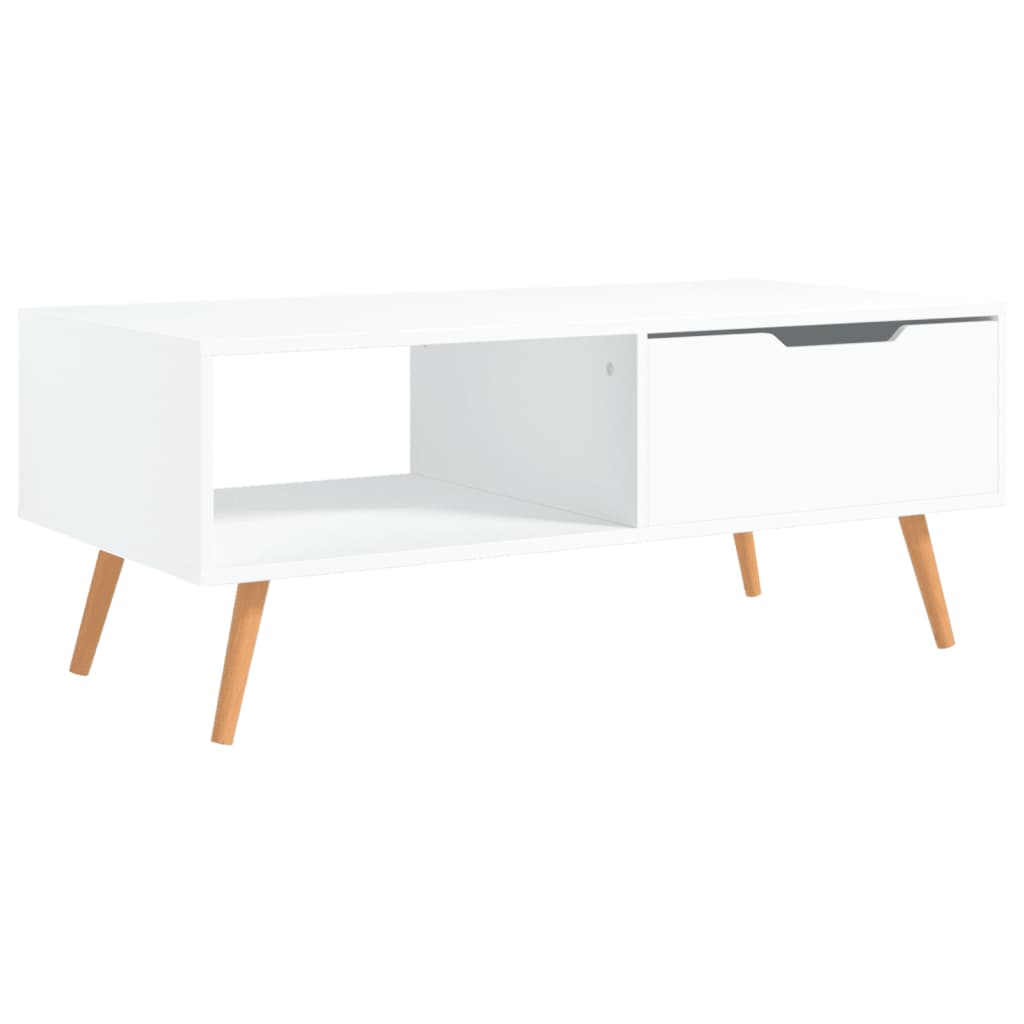 vidaXL Table basse Blanc 100x49,5x43 cm Bois d'ingénierie