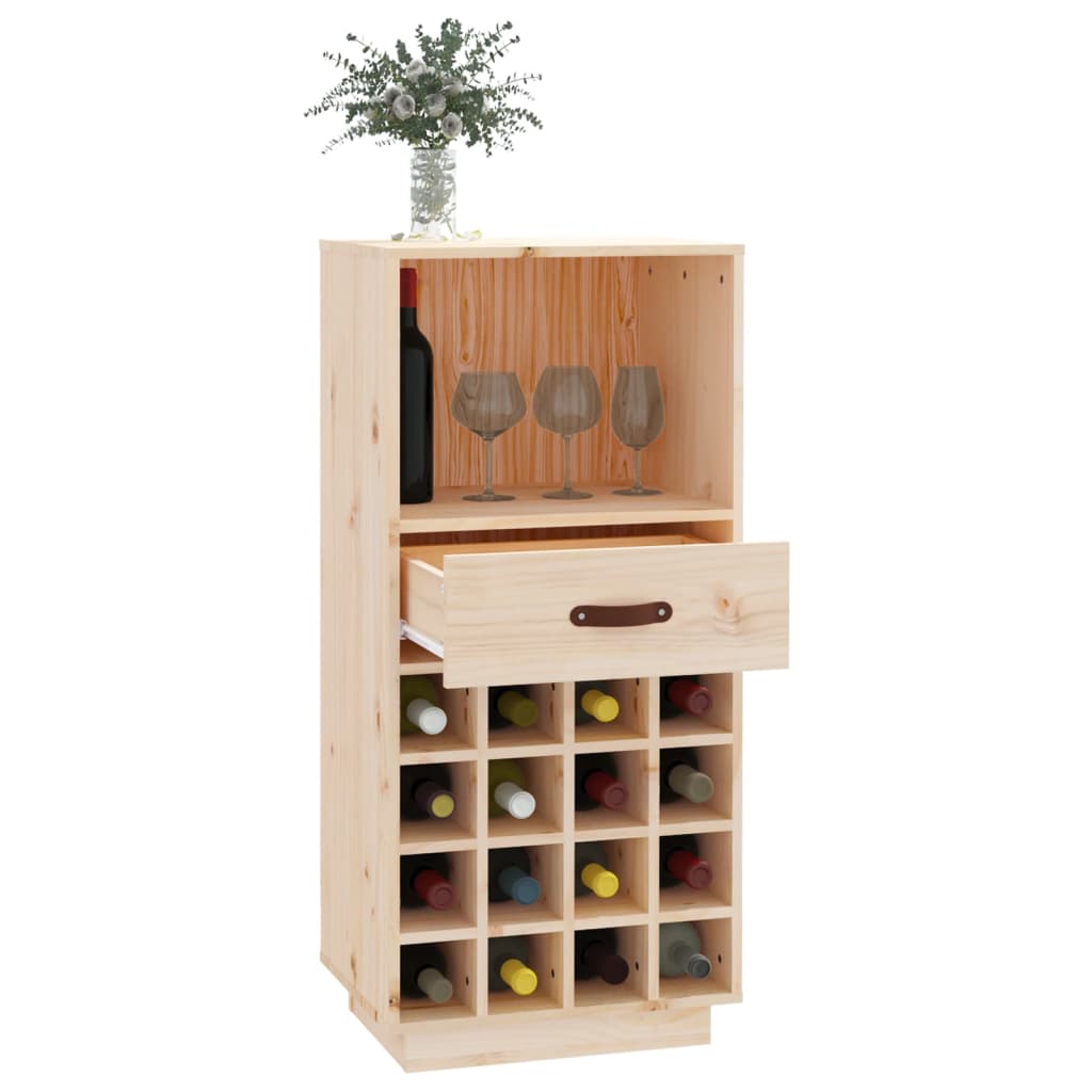 vidaXL Armoire à vin 45x34x100 cm Bois de pin massif