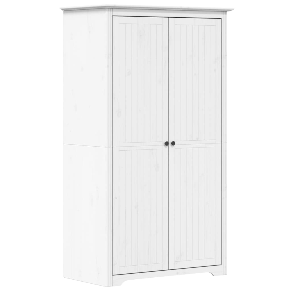 vidaXL Garde-robe BODO blanc 99x53,5x173 cm bois massif de pin