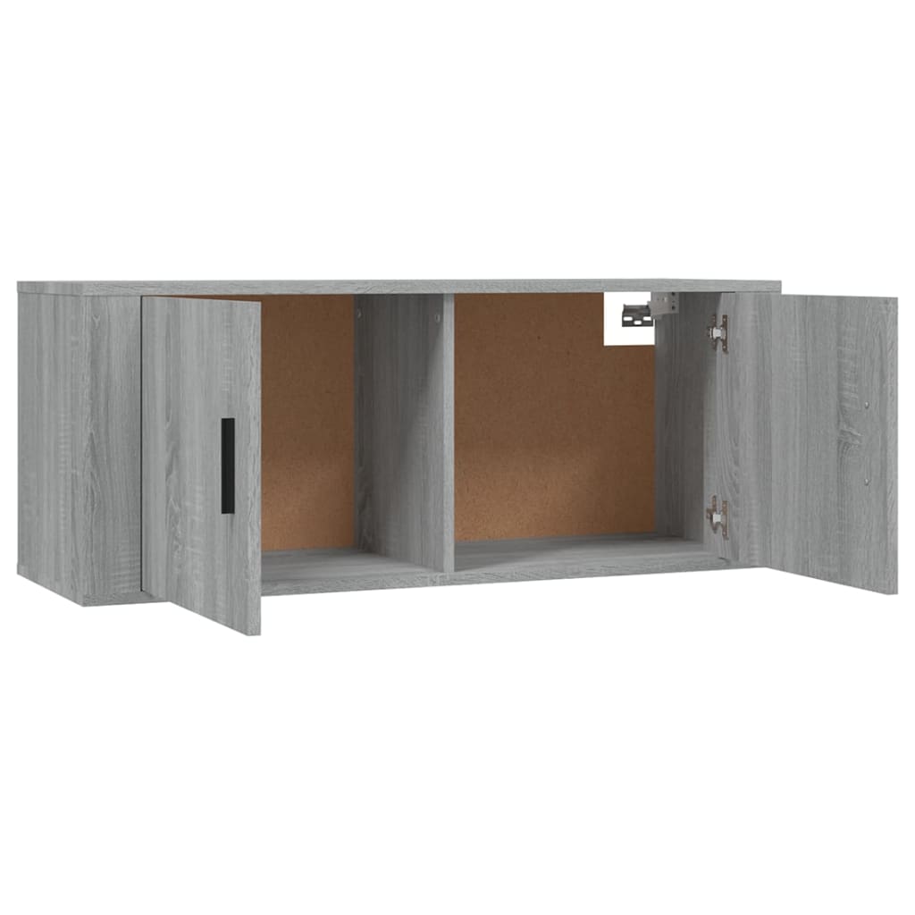 vidaXL Ensemble de meubles TV 3 pcs Sonoma gris Bois d'ingénierie