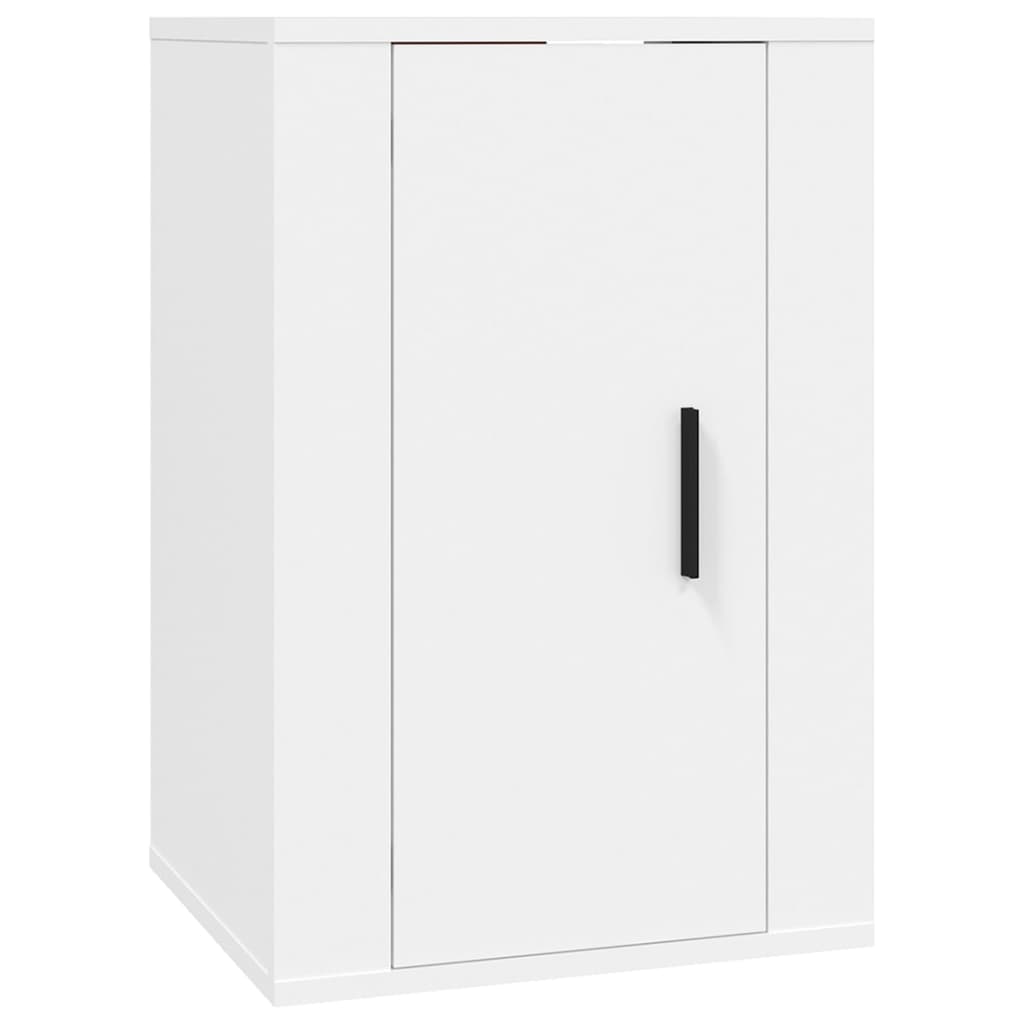 vidaXL Ensemble de meubles TV 3 pcs Blanc Bois d'ingénierie