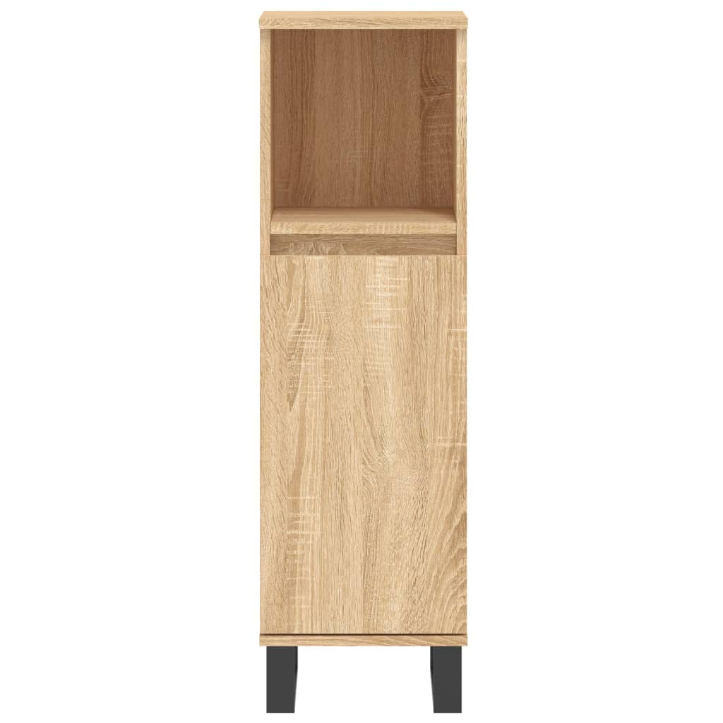 vidaXL Armoire salle de bain chêne sonoma 30x30x100 cm