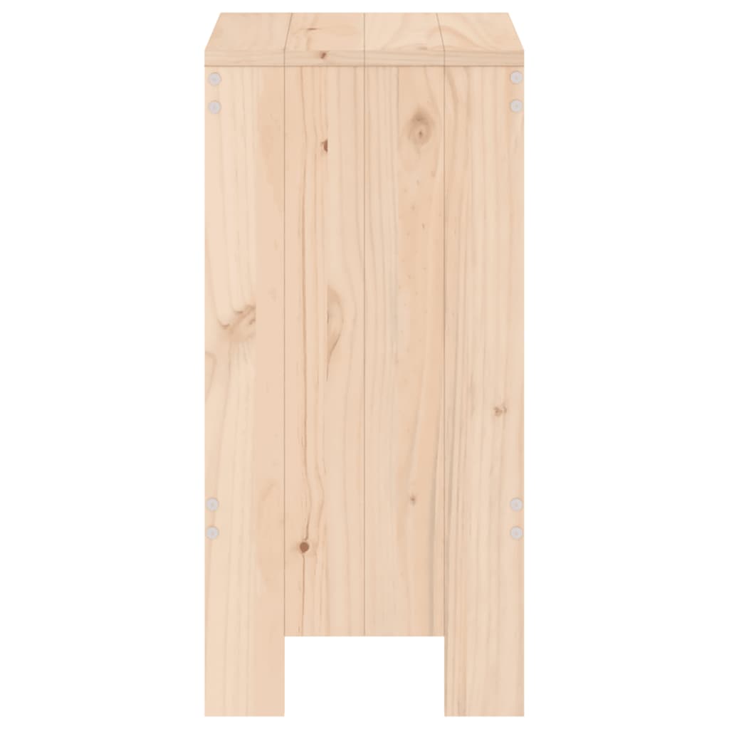 vidaXL Tabourets de bar lot de 2 40x36x75 cm bois massif de pin