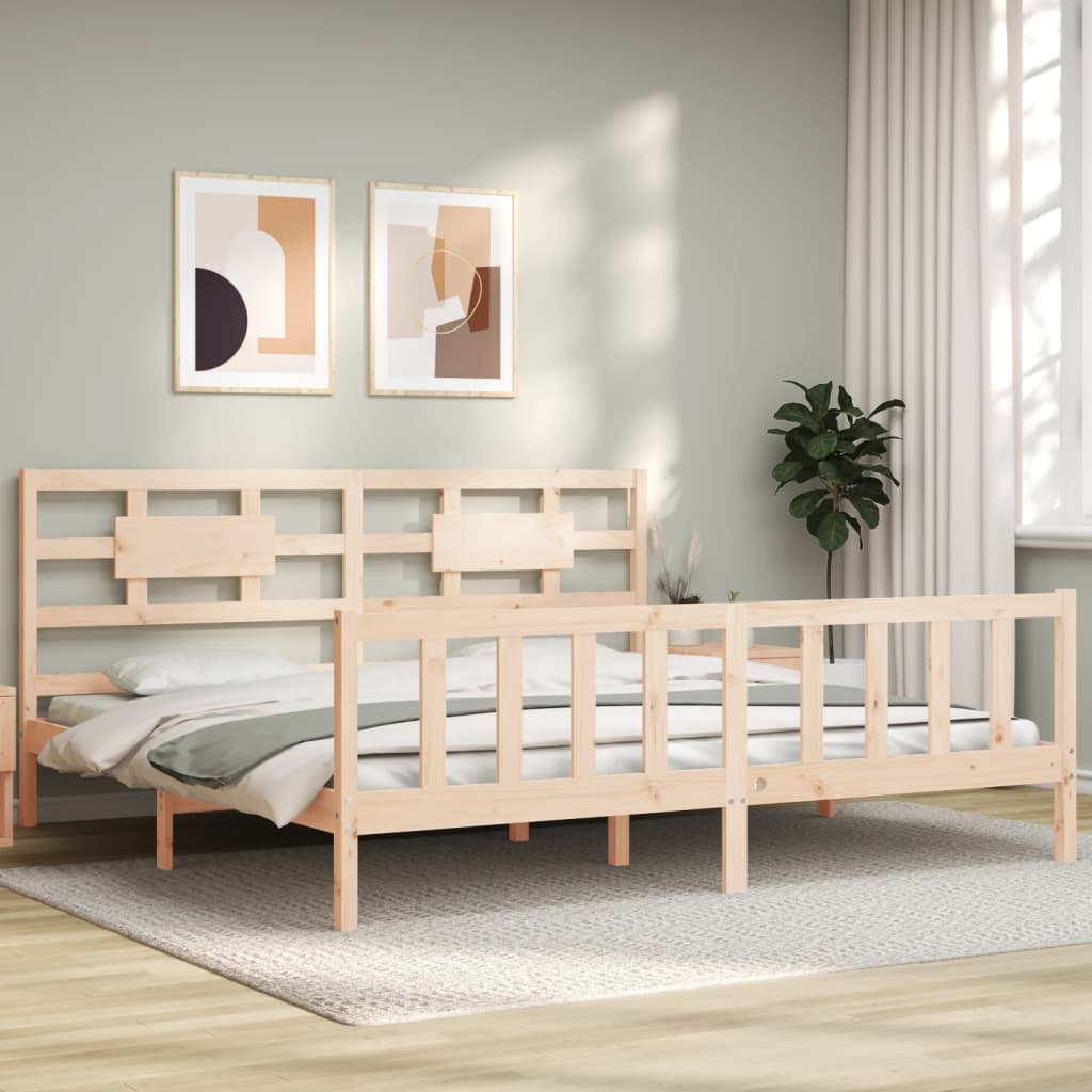 vidaXL Cadre de lit sans matelas 200x200 cm bois massif de pin