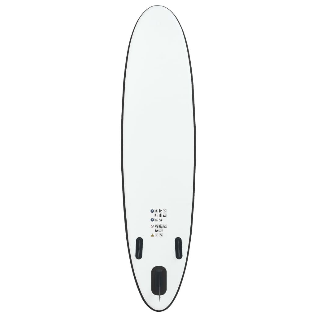 vidaXL Ensemble de planches SUP gonflables Noir et blanc