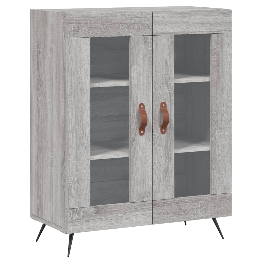 vidaXL Buffet sonoma gris 69,5x34x90 cm bois d'ingénierie