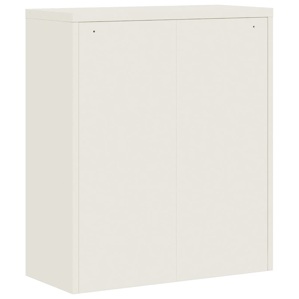 vidaXL Classeur blanc 90x40x145 cm acier