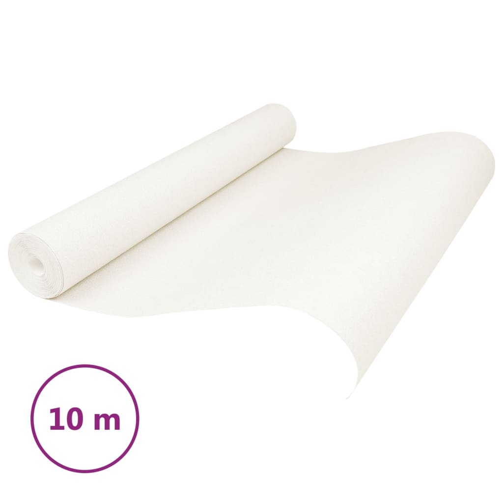 vidaXL Papier peint 3D couleur unie crème 10x0,53 m non tissé