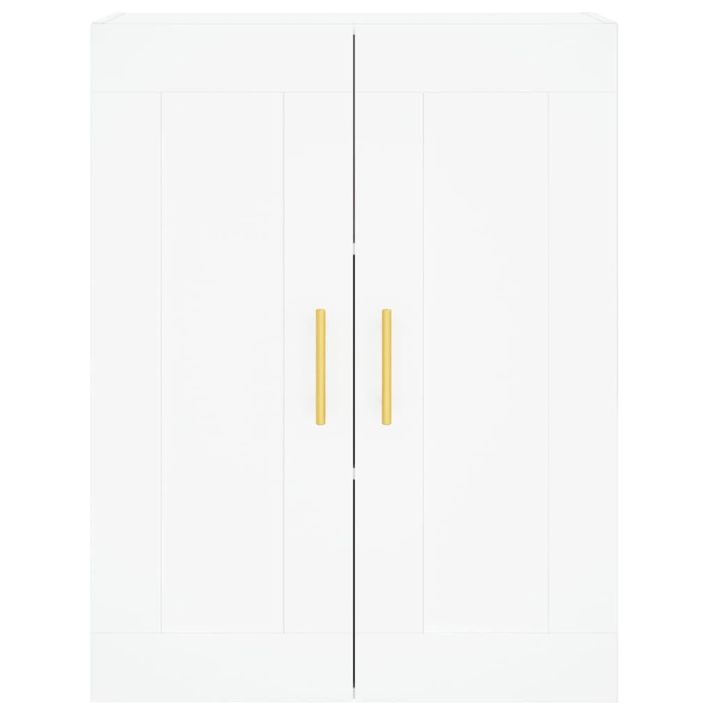 vidaXL Armoires murales 2 pcs blanc bois d'ingénierie