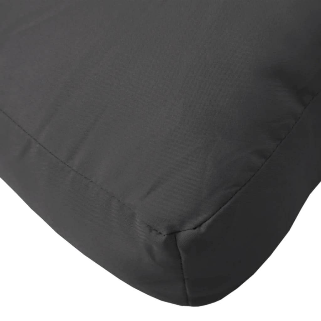 vidaXL Coussin de palette noir 58x58x10 cm tissu