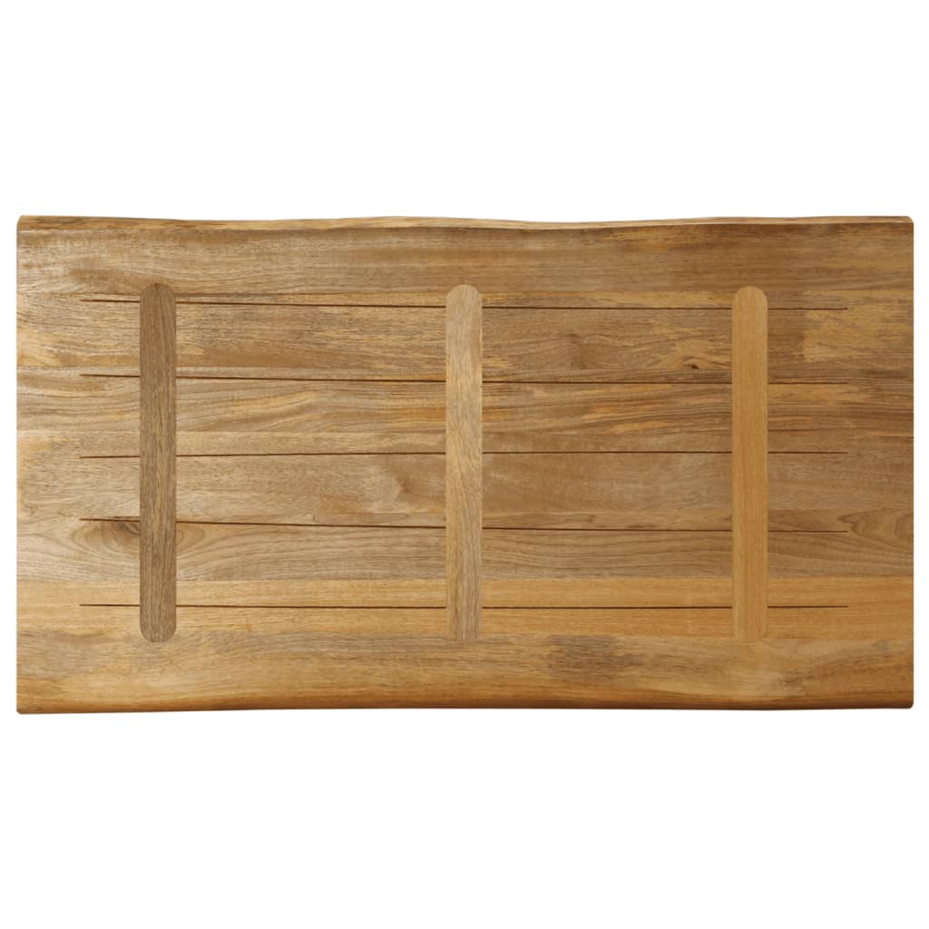 vidaXL Dessus de table bord vivant 110x60x3,8 cm bois de manguier brut