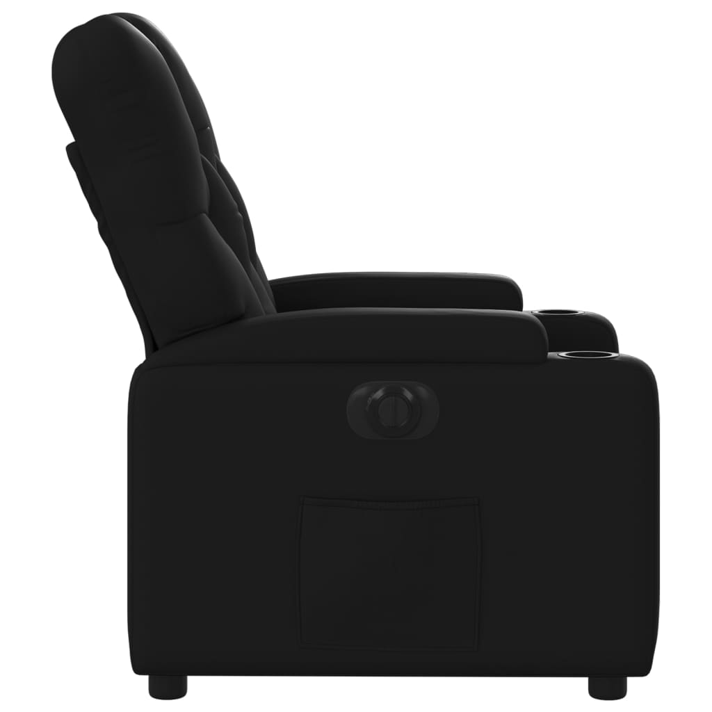 vidaXL Fauteuil inclinable électrique Noir Similicuir