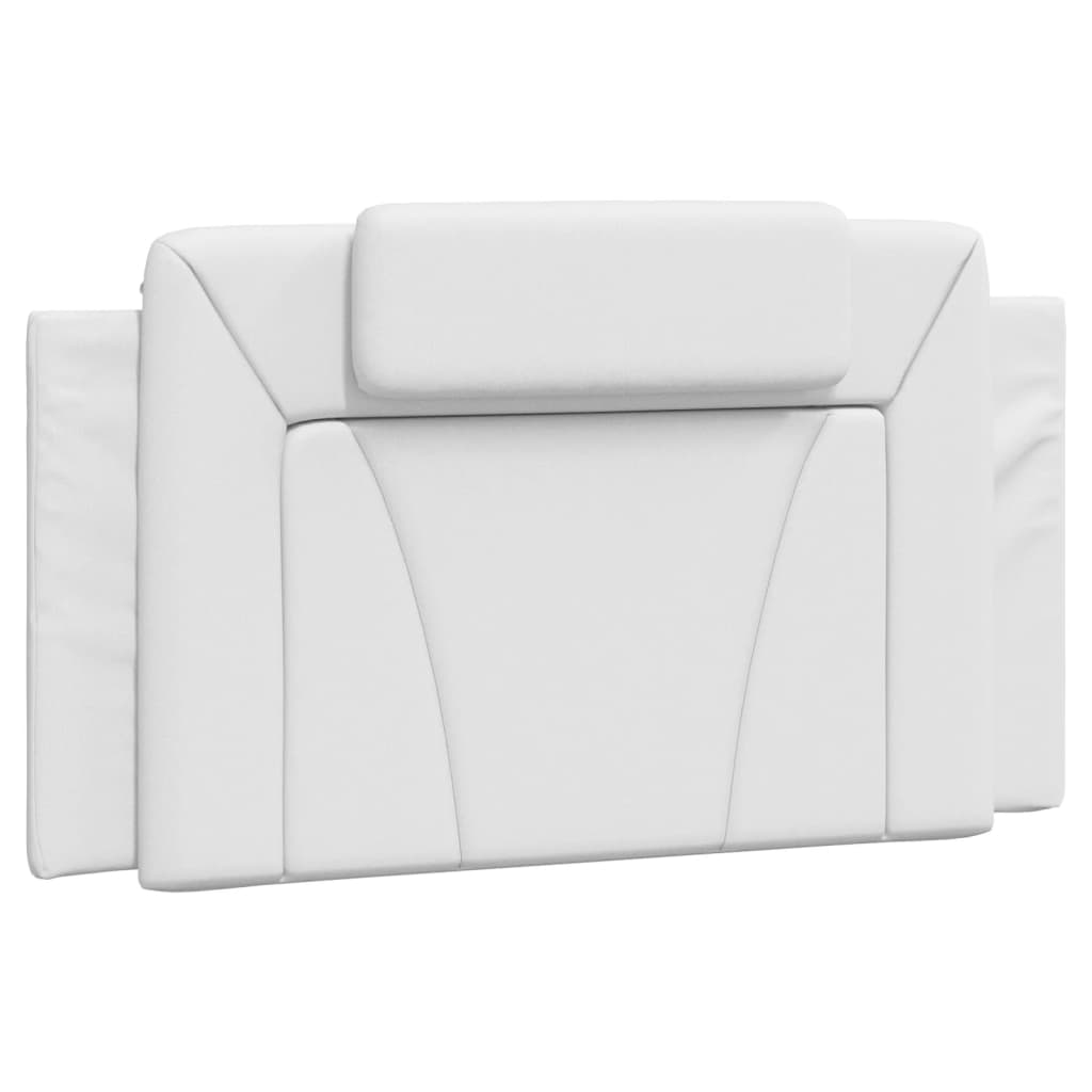 vidaXL Coussin de tête de lit blanc 100 cm similicuir