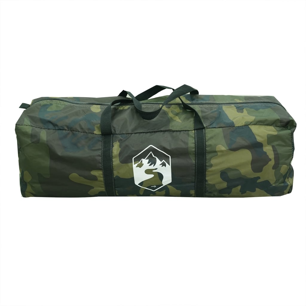 vidaXL Tente de pêche 5 personnes camouflage imperméable