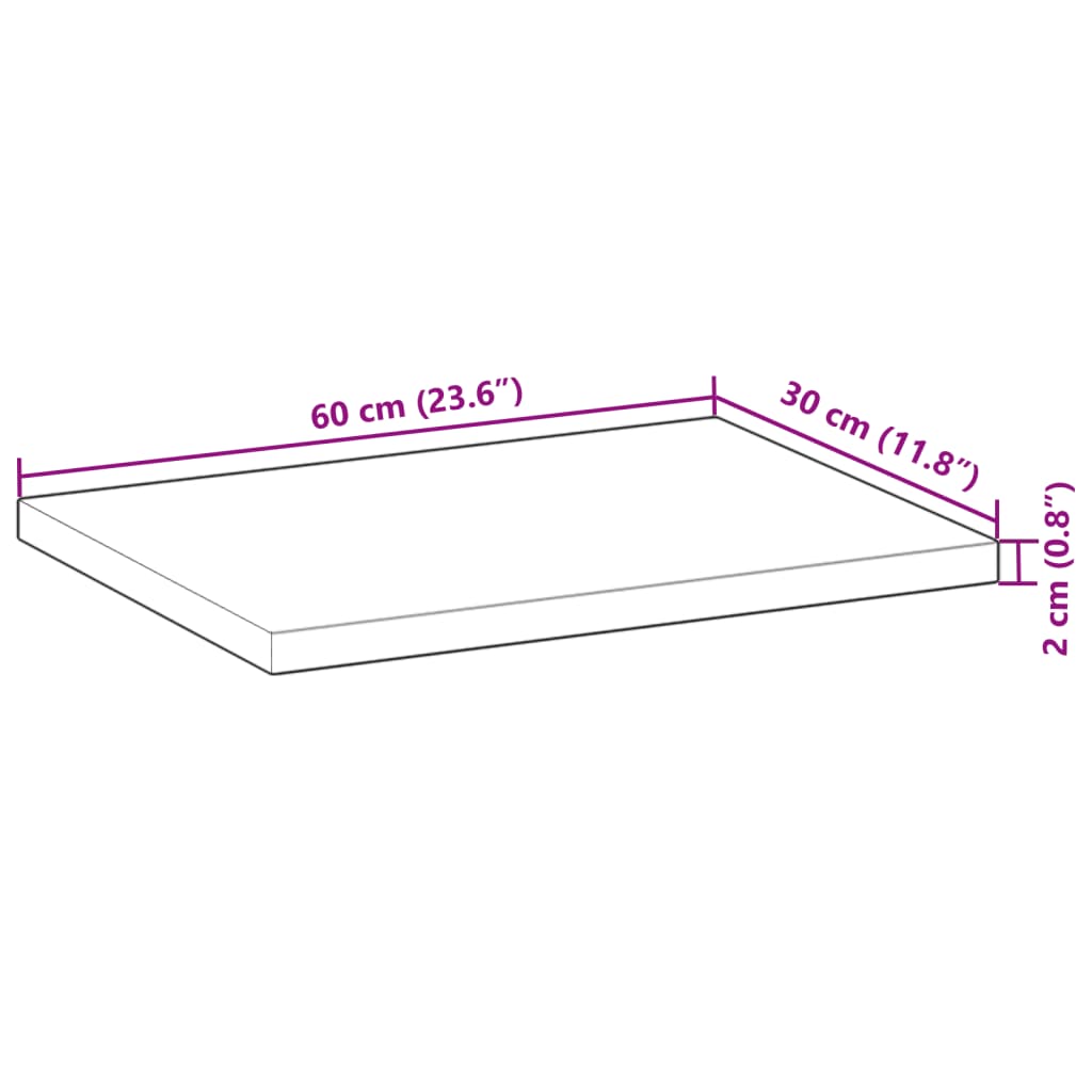 vidaXL Étagères flottantes 3 pcs 60x30x2 cm acacia massif à l'huile