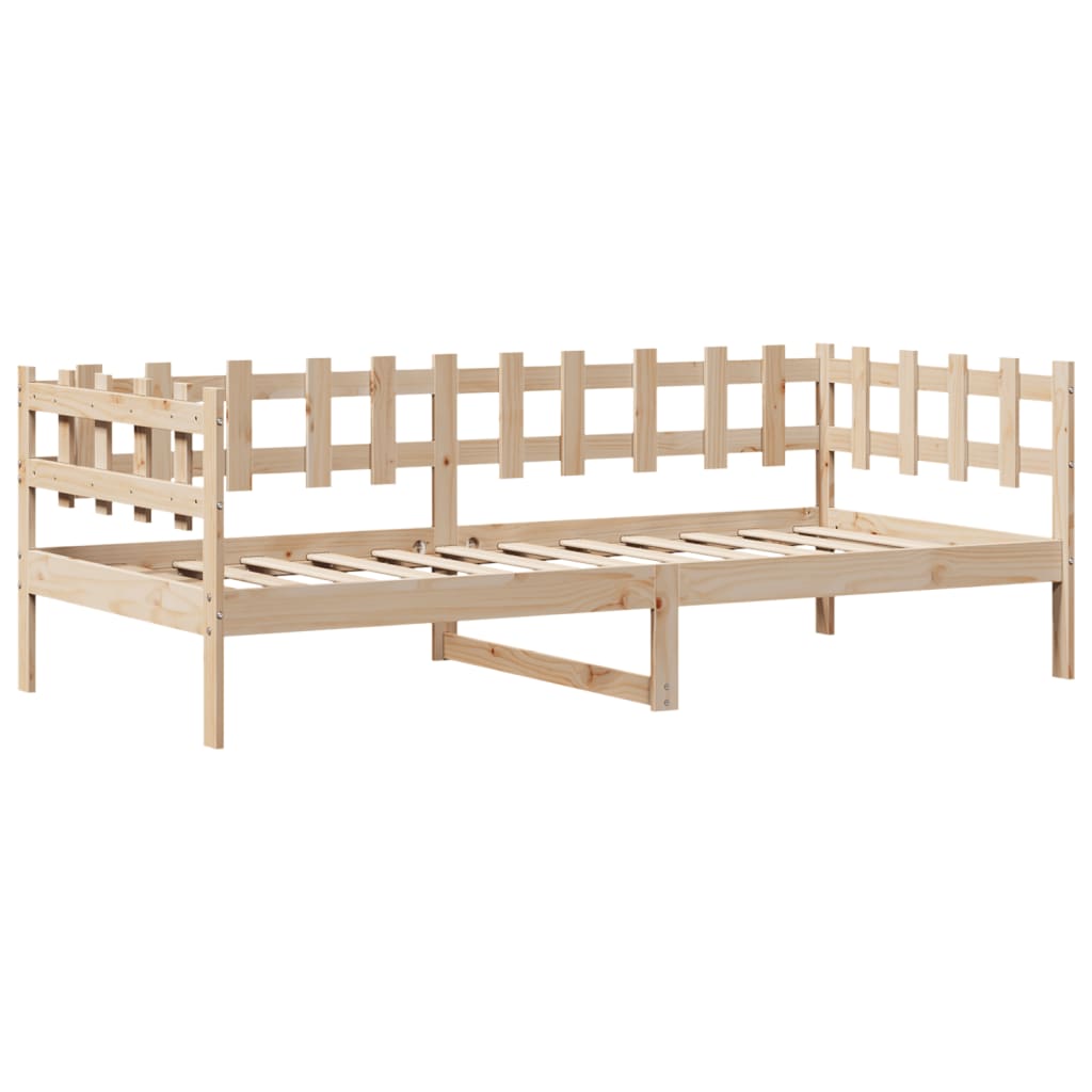 vidaXL Lit de jour avec tiroirs sans matelas 90x200 cm bois massif