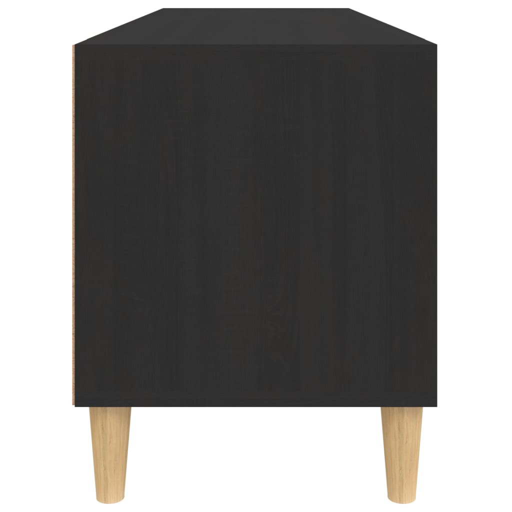 vidaXL Meuble TV noir 100x34,5x44,5 cm bois d'ingénierie