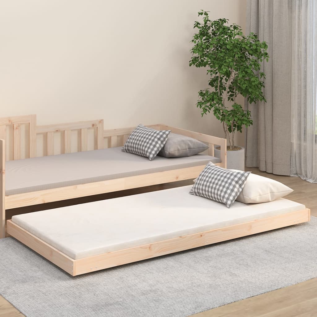 vidaXL Cadre de lit sans matelas 90x200 cm bois de pin massif