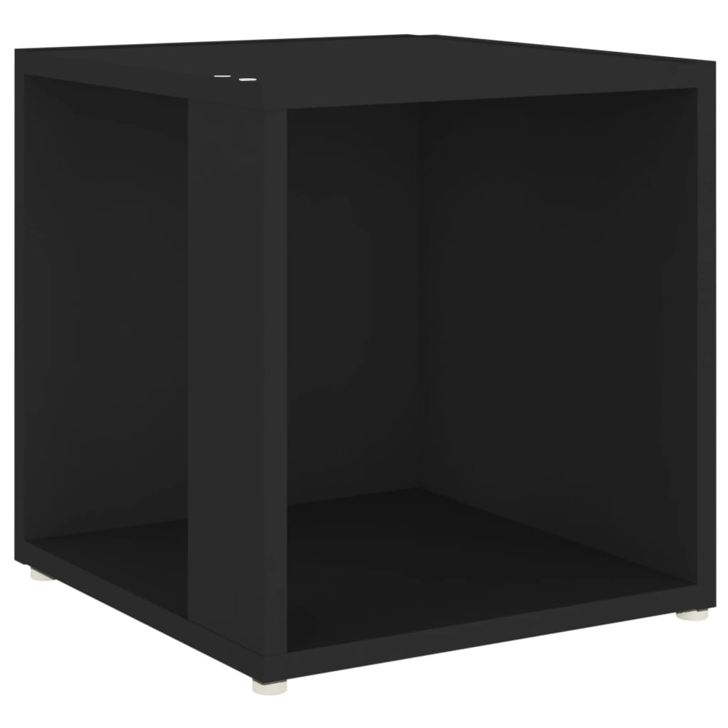 vidaXL Table d'appoint Noir 33x33x34,5 cm Aggloméré