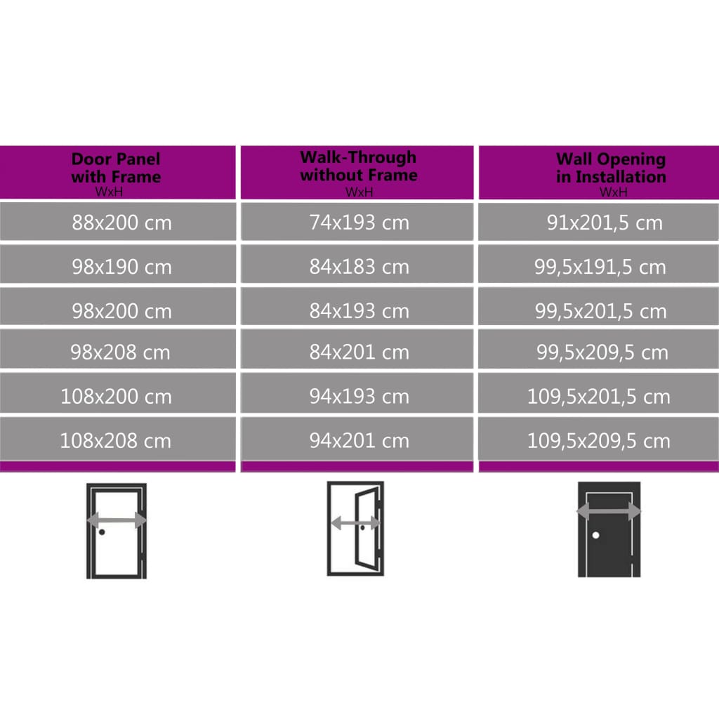 vidaXL Porte d'entrée Anthracite 88x200 cm