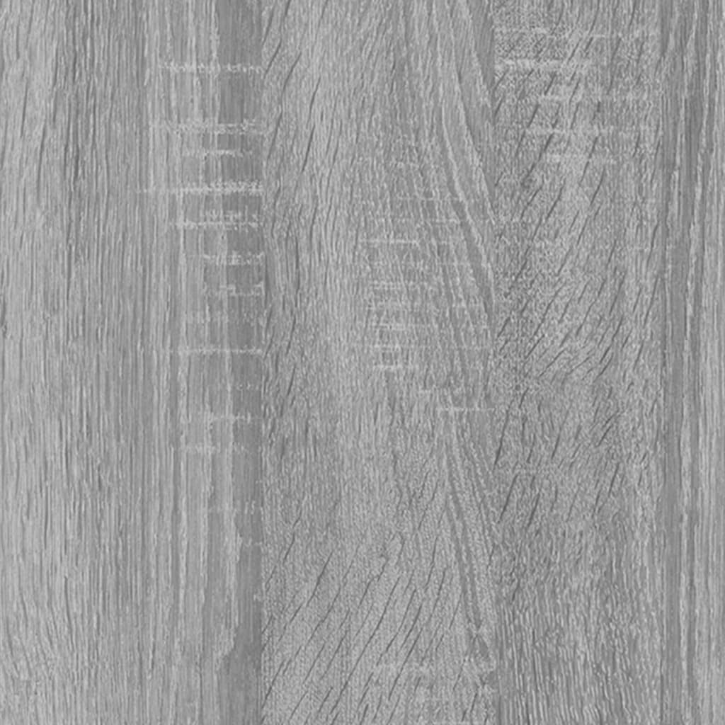 vidaXL Buffet Sonoma gris 91x29,5x65 cm Bois d'ingénierie