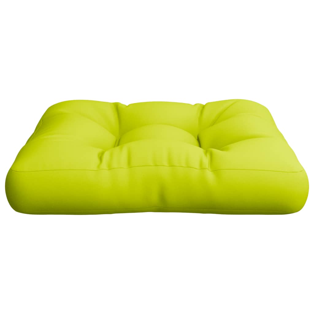 vidaXL Coussin de palette vert brillant 60x60x12 cm tissu