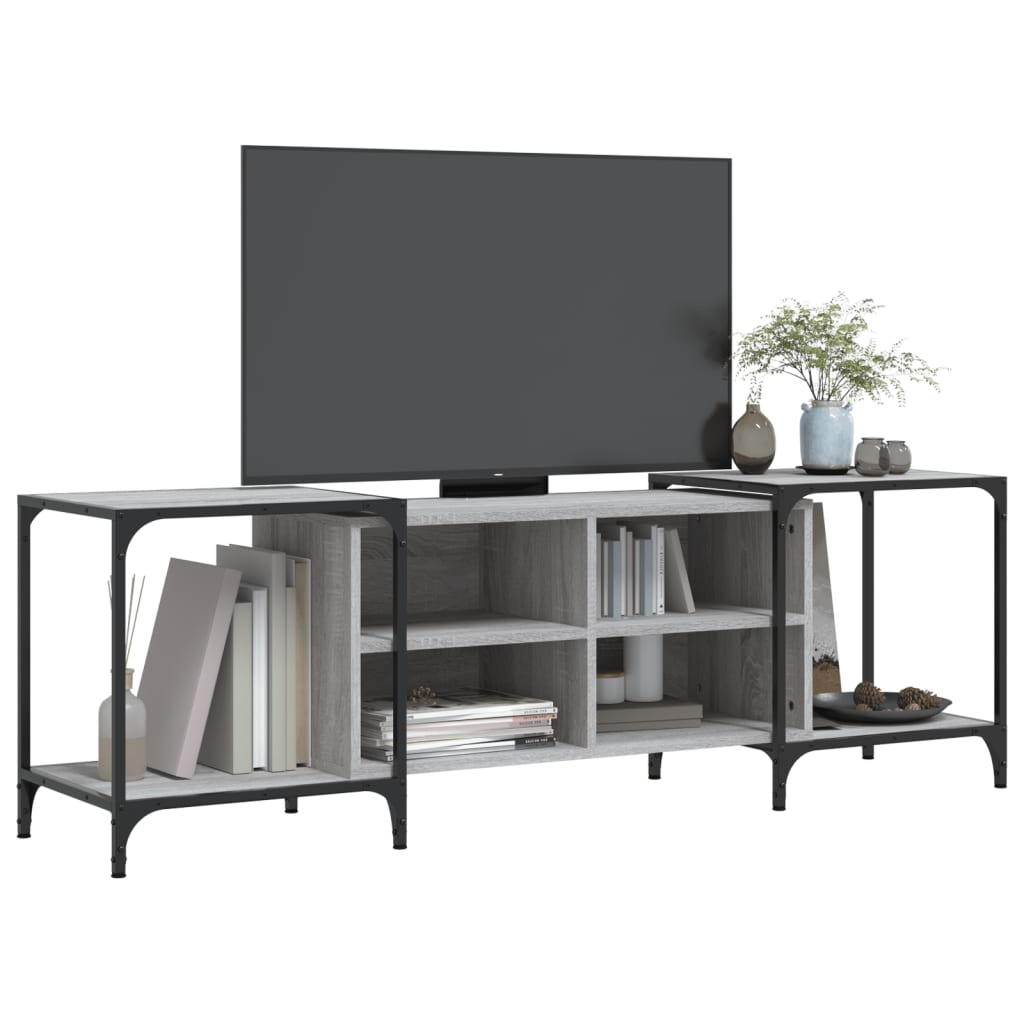 vidaXL Meuble TV sonoma gris 153x37x50 cm bois d'ingénierie