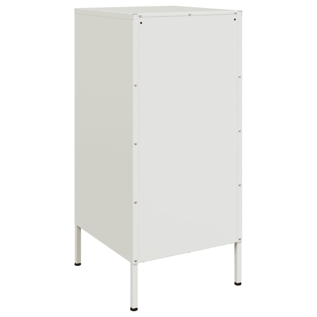 vidaXL Buffet blanc 36x39x79 cm acier laminé à froid