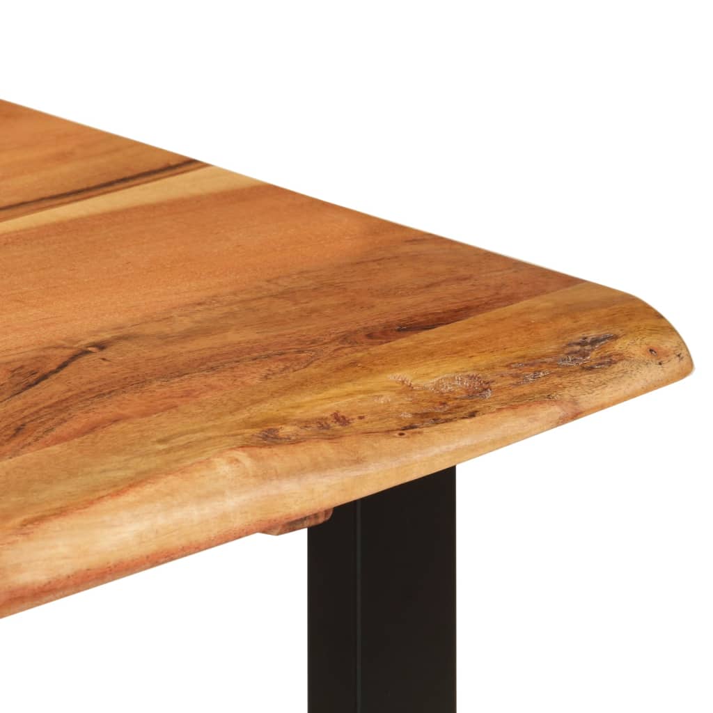 vidaXL Table à dîner 110x50x76 cm Bois d'acacia solide