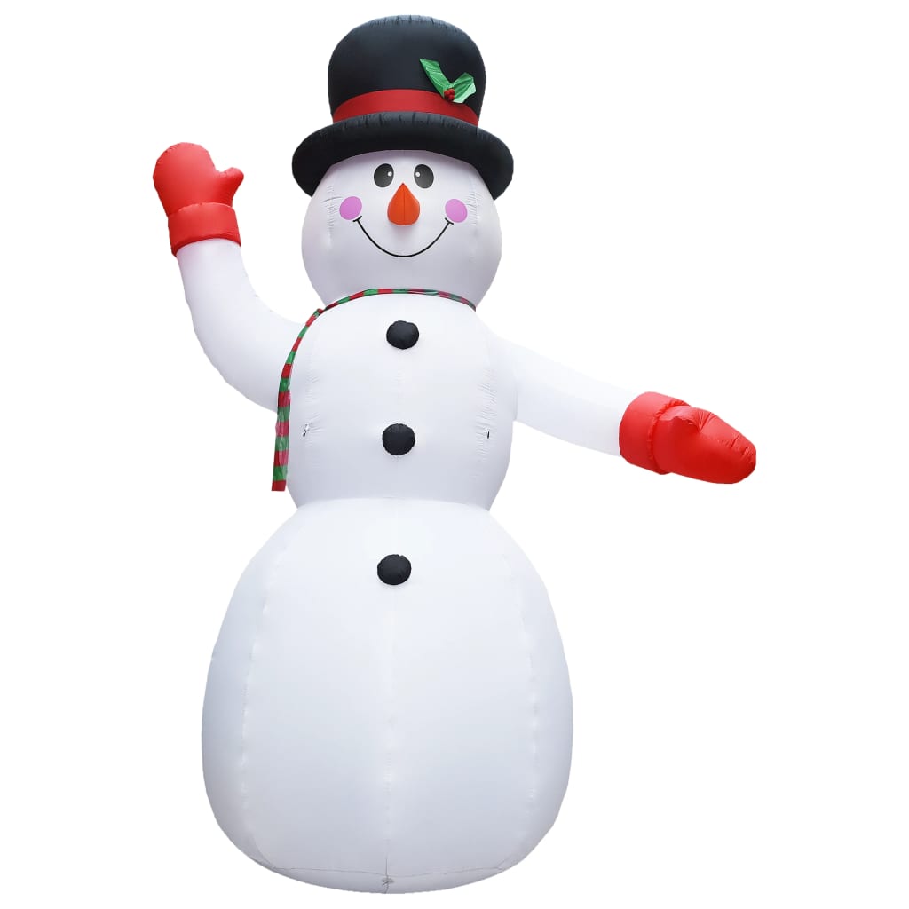 VIDAXL Bonhomme de neige gonflable avec LED IP44 600 cm XXL pas cher 