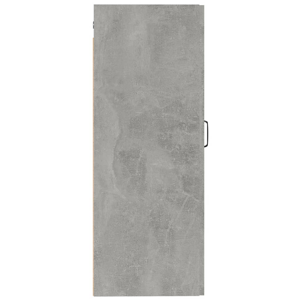 vidaXL Armoire suspendue Gris béton 35x34x90 cm Bois d'ingénierie