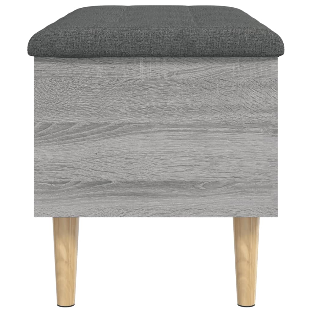 vidaXL Banc de rangement sonoma gris 82x42x46 cm bois d'ingénierie