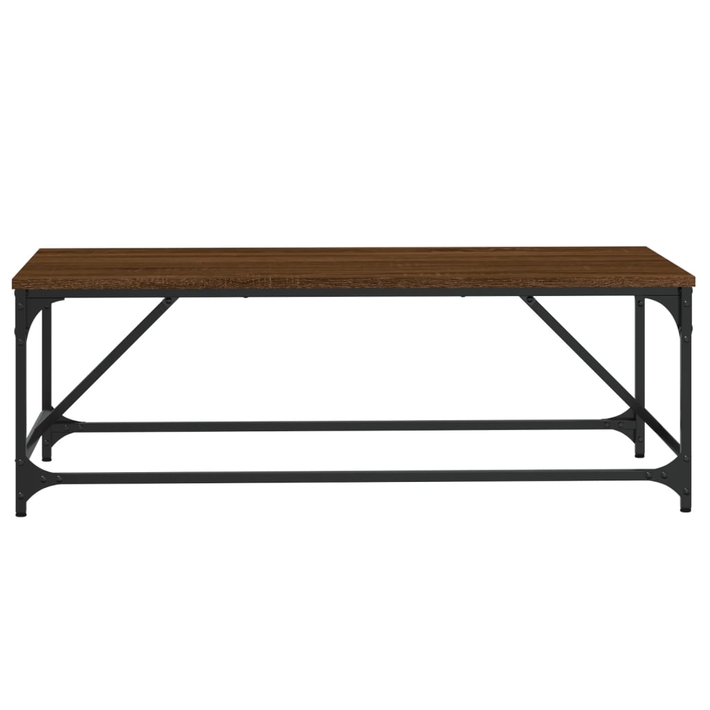 vidaXL Table basse Chêne marron 100x50x35 cm Bois d'ingénierie