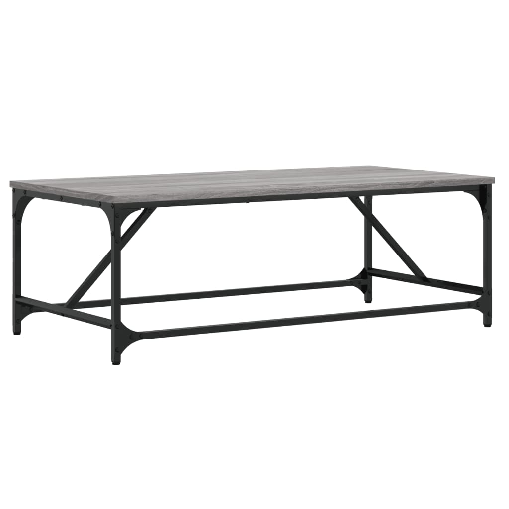 vidaXL Table basse Sonoma gris 100x50x35 cm Bois d'ingénierie