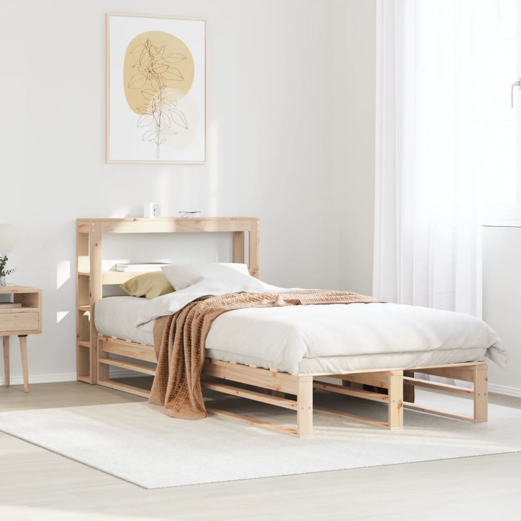 vidaXL Cadre de lit sans matelas 100x200 cm bois massif de pin