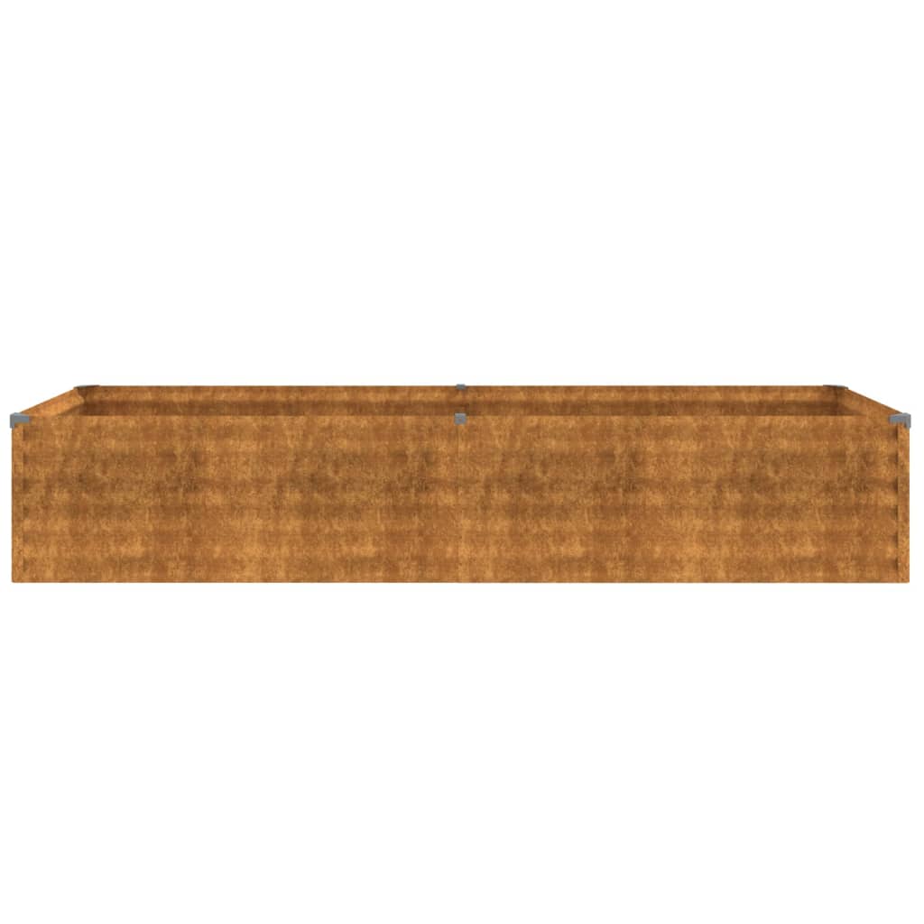 vidaXL Lit surélevé de jardin 194x50x36 cm acier corten