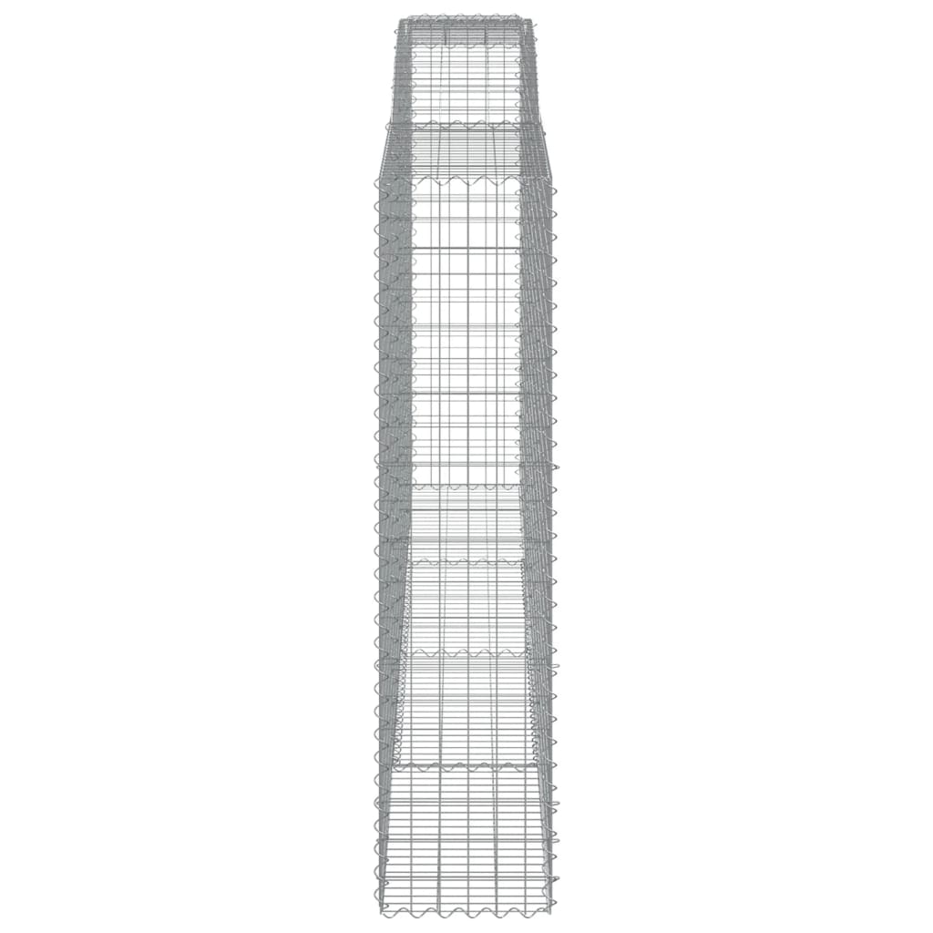 vidaXL Paniers à gabions arqués 6 pcs 400x50x200/220 cm Fer galvanisé