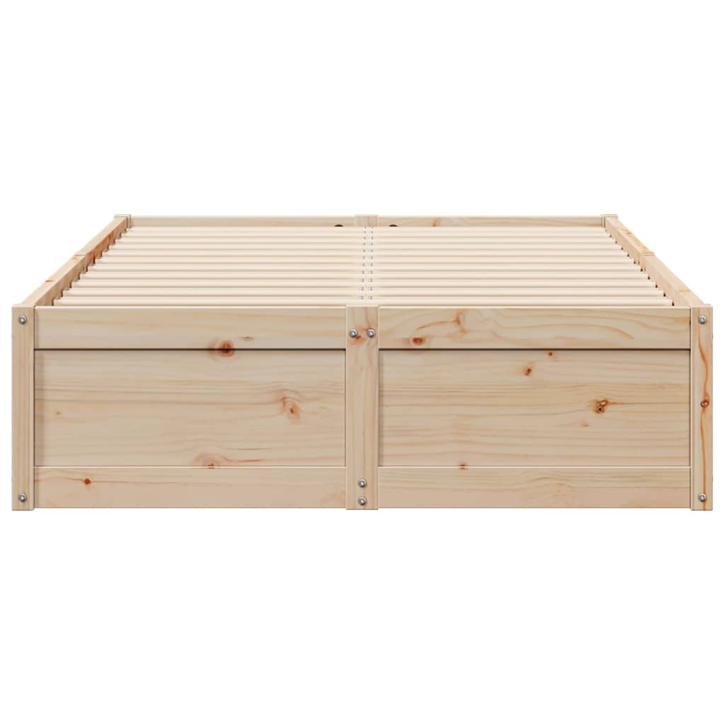 vidaXL Cadre de lit sans matelas 120x190 cm bois de pin massif