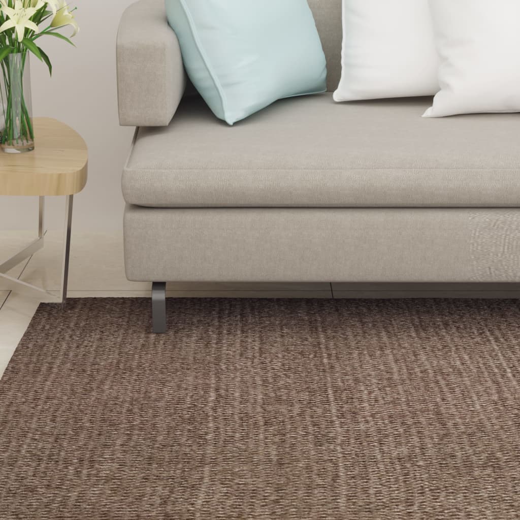 vidaXL Tapis Sisal naturel 80x300 cm Marron