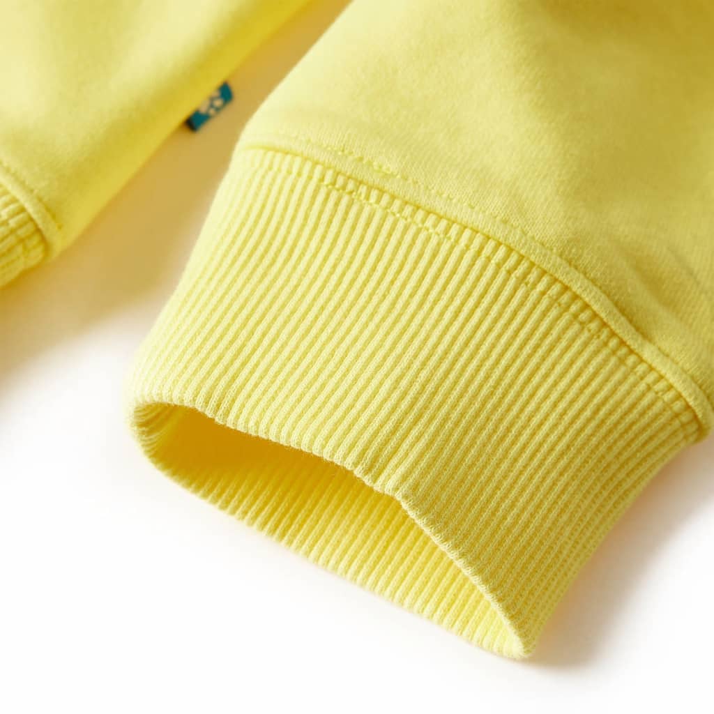 Sweat-shirt pour enfants jaune clair 128