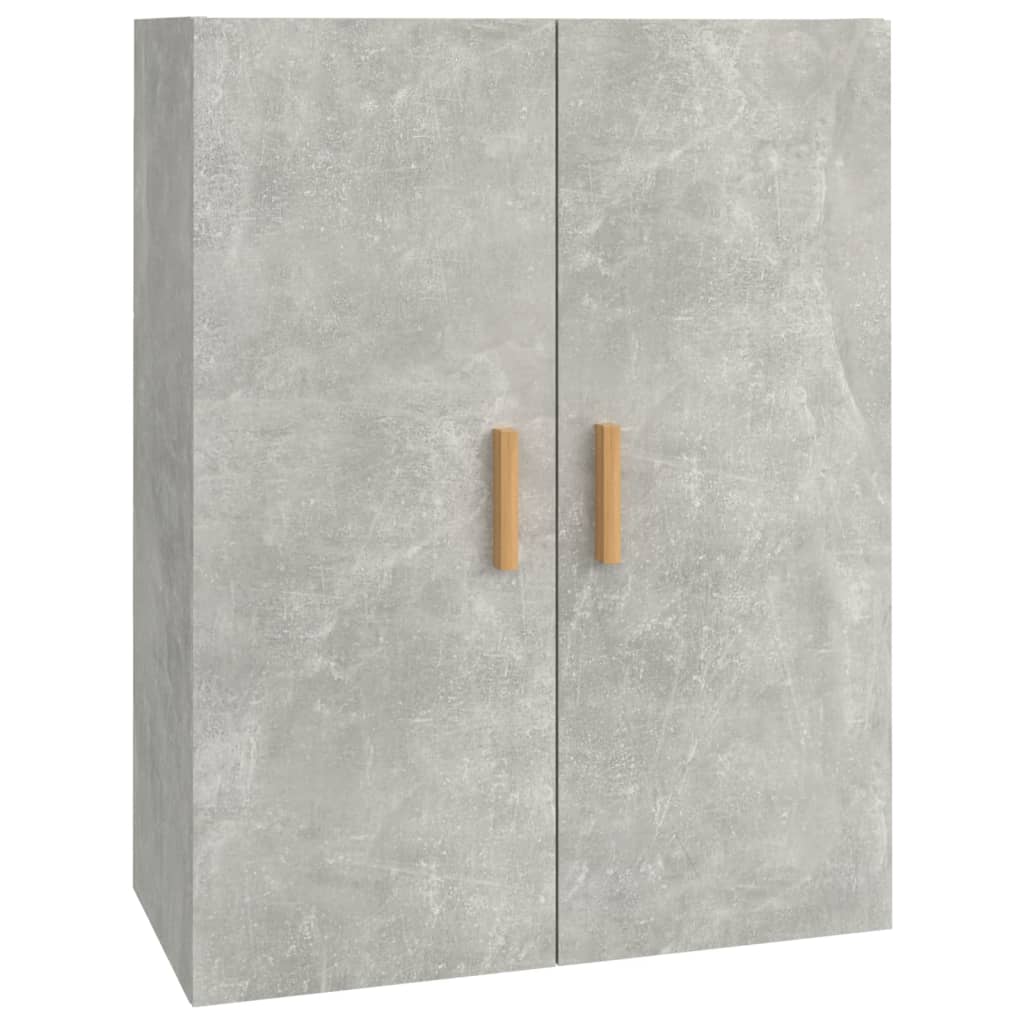 vidaXL Armoire murale suspendue Gris béton 69,5x34x90 cm