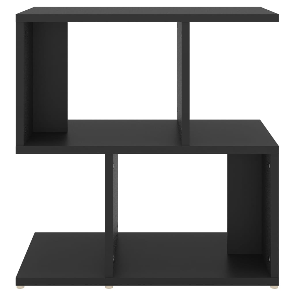 vidaXL Table de chevet noir 50x30x51,5 cm bois d'ingénierie