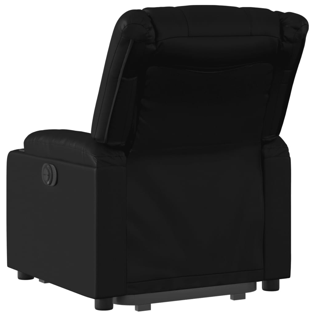 vidaXL Fauteuil inclinable Noir Similicuir