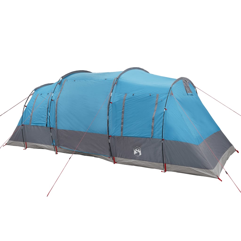 vidaXL Tente familiale tunnel 6 personnes bleu imperméable