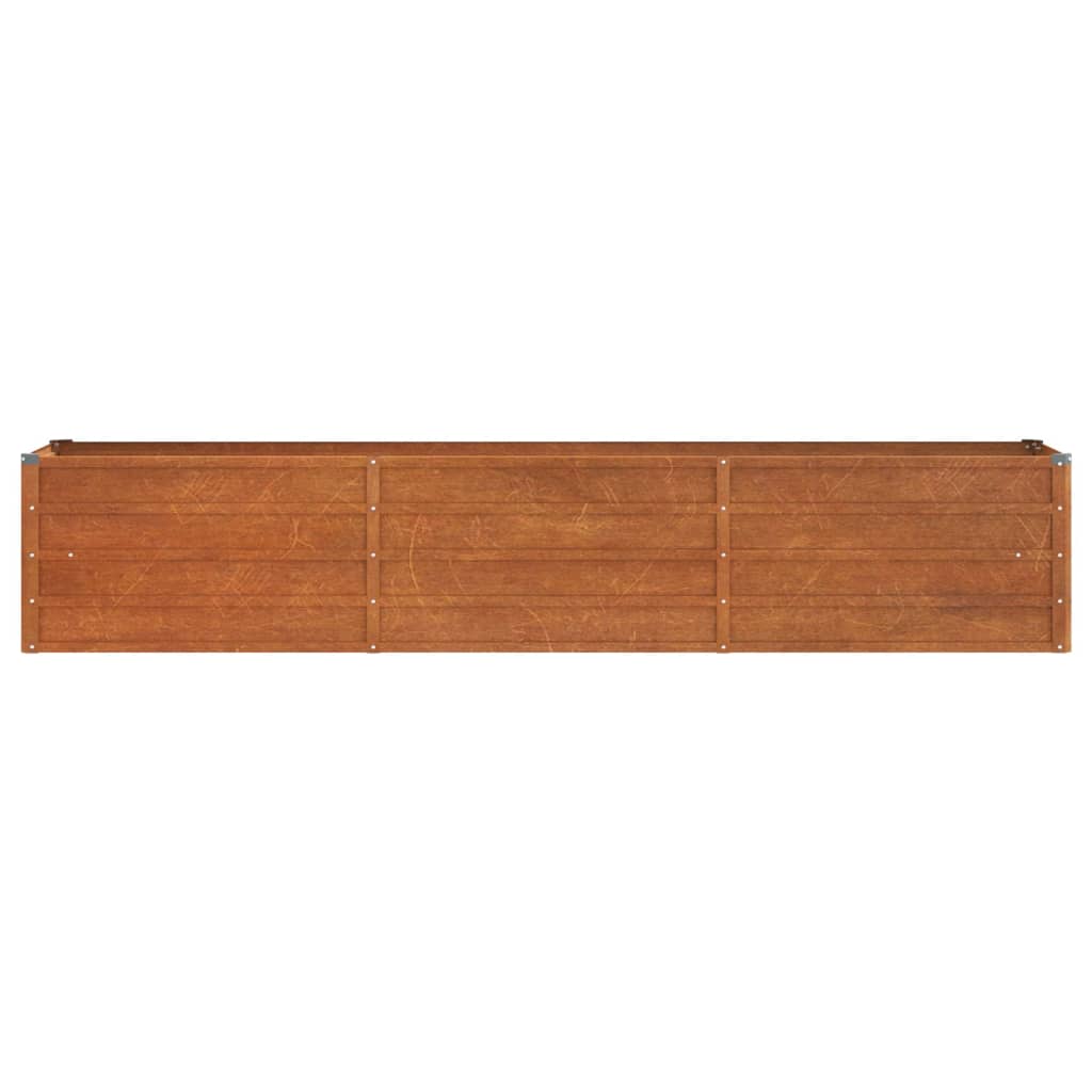 vidaXL Lit surélevé de jardin rouillé 240x40x45 cm acier corten