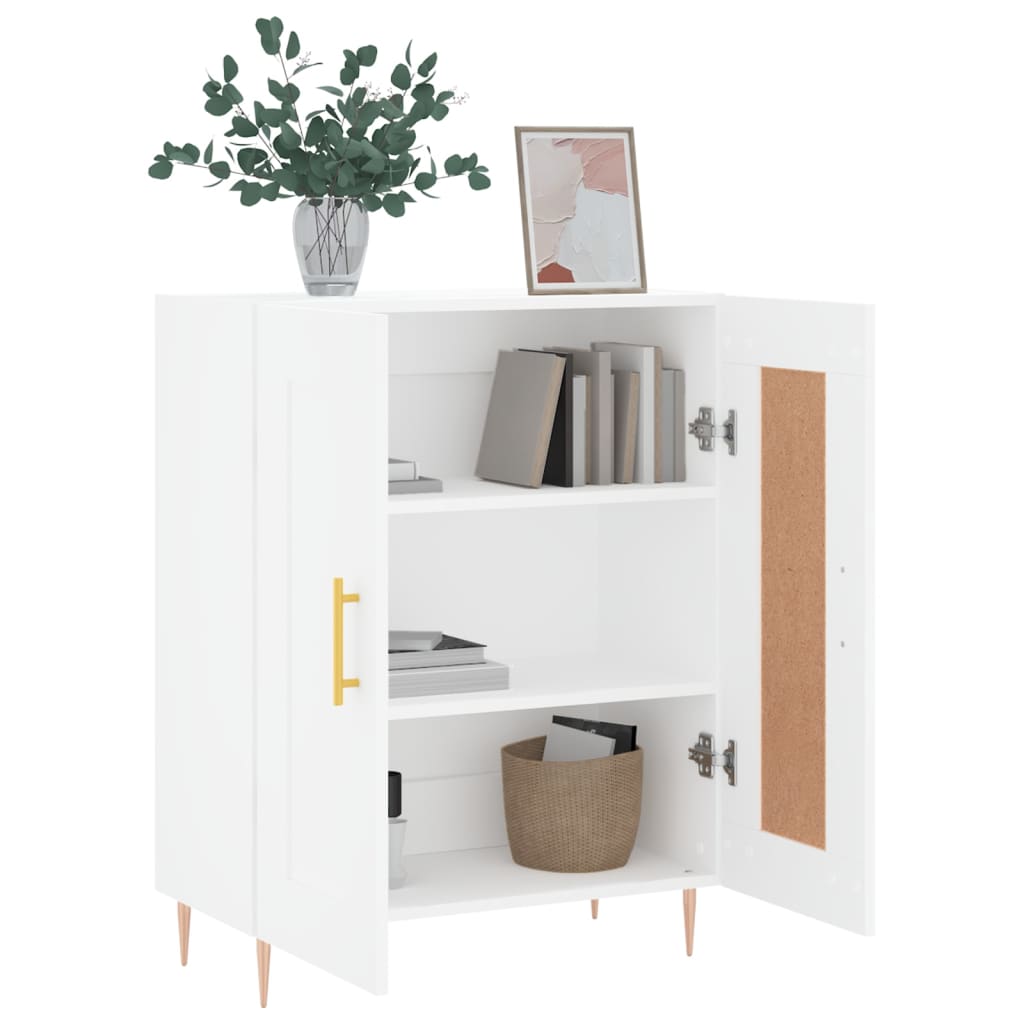 vidaXL Buffet blanc 69,5x34x90 cm bois d'ingénierie