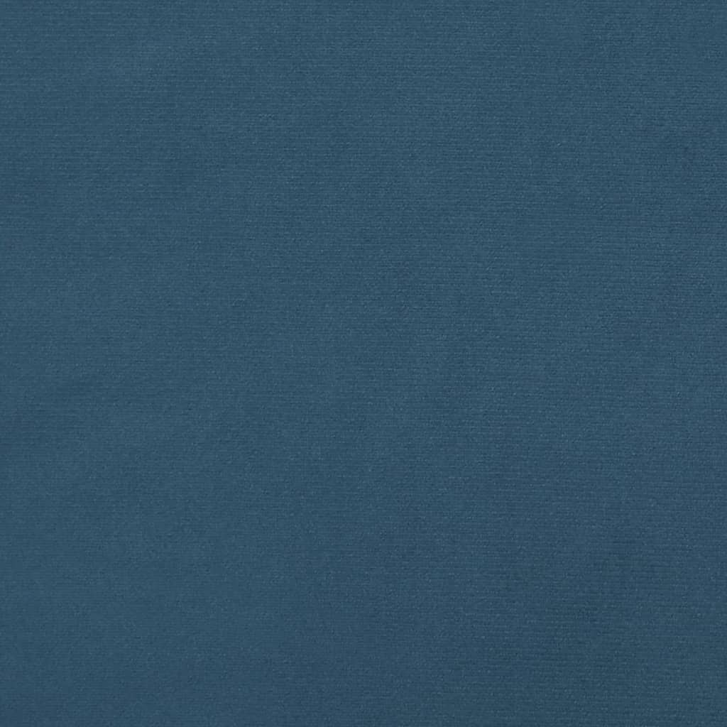 vidaXL Sommier à lattes de lit Bleu foncé 120x200 cm Velours