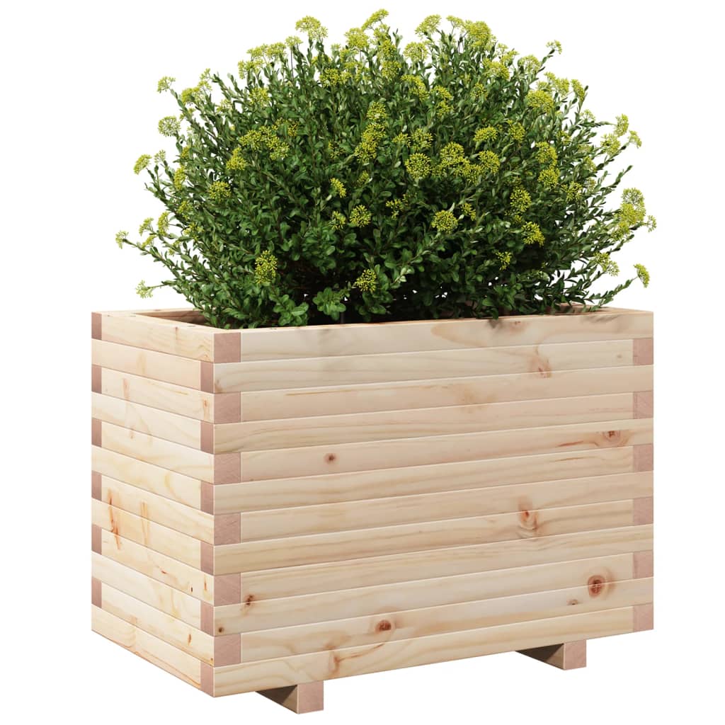 vidaXL Jardinière 70x40x49,5 cm bois de pin massif