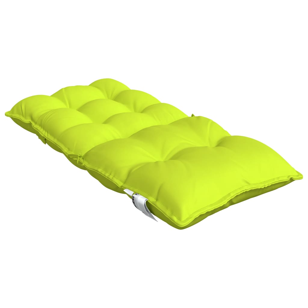 vidaXL Coussins de chaise à dossier bas lot de 6 vert vif